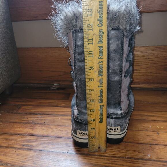 Sorel Boots Womens Size 11 Soft Toe Tofino Snow Gray Leather Waterproof - Picture 10 of 13